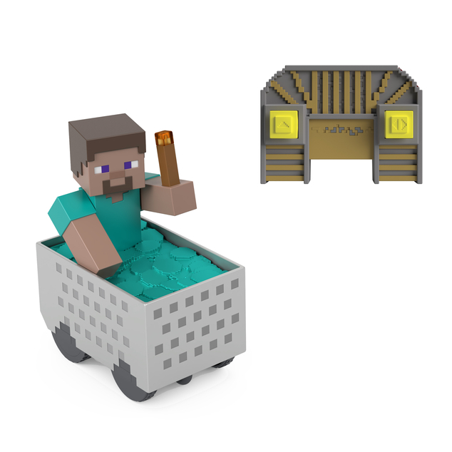 Minecraft RC Steve With Minecart