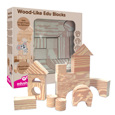 Wood-Like Edu-Blocks, 30 pcs - Special Order