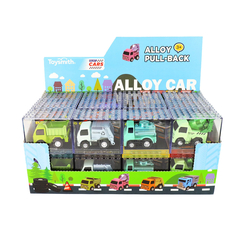 Alloy Alley Med. Vehicle in Building Block Box Asst