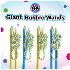 WOWMAZING - 4 Big Bubble Wands