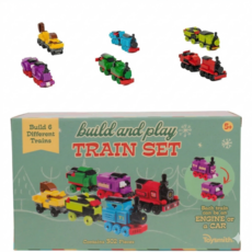 6pc Building Blocks Train Set
