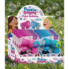 PoppinColorz Eclipz Bubble Blaster PDQ - 6 Pink & 6 Blue